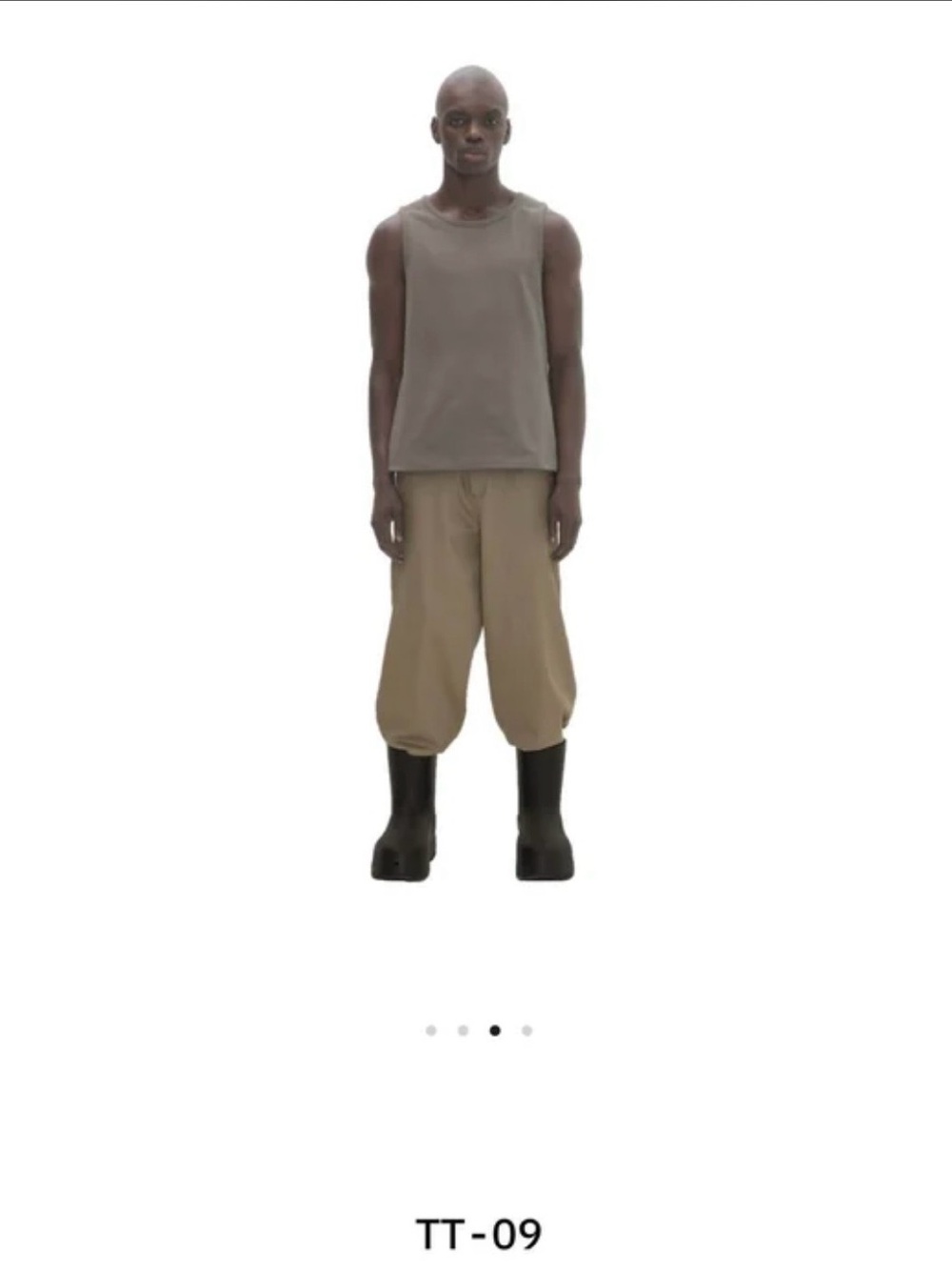 Yeezy Olive Crewneck Sleeveless Tank Top